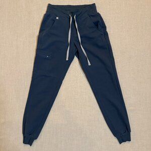 FIGS Zamora Jogger Scrub Pants XXS Navy Blue Technical Collection